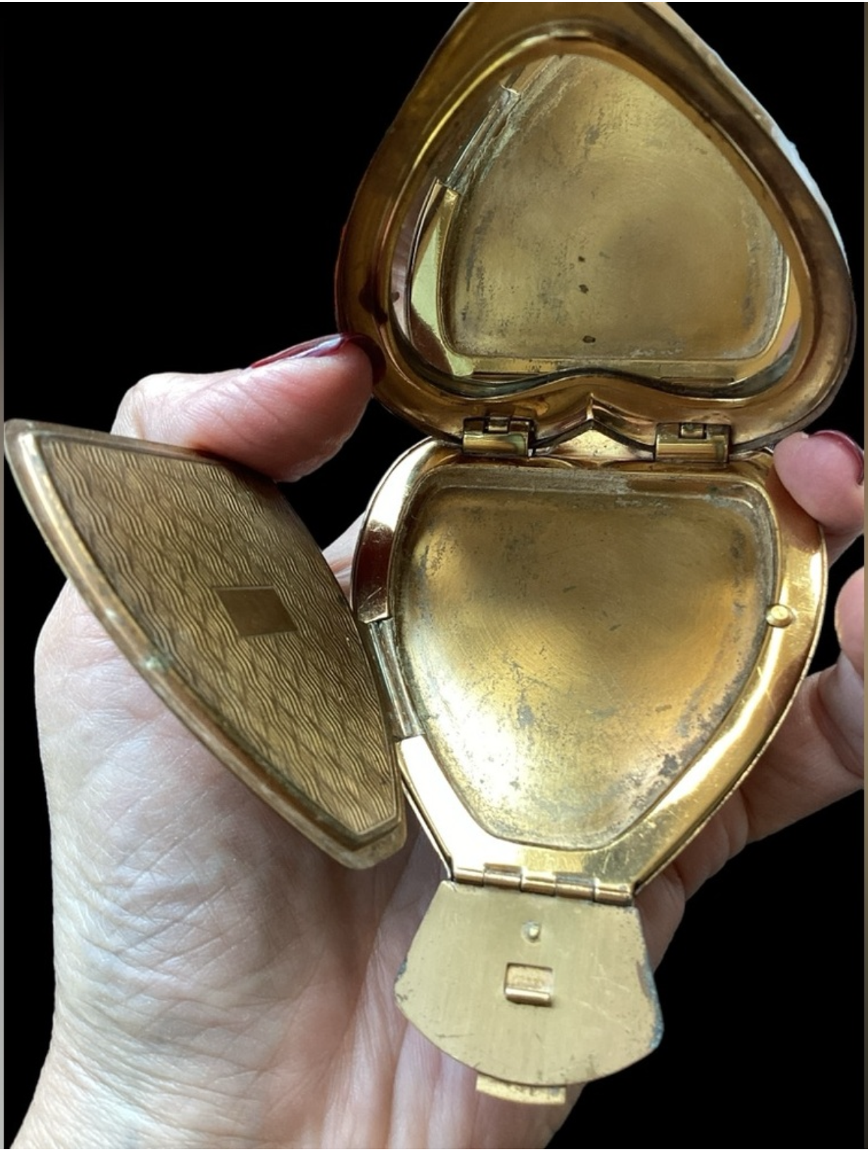 Rare Vintage Salvador Dalí "Bird in Hand" Compact by Elgin American - c. 1950
