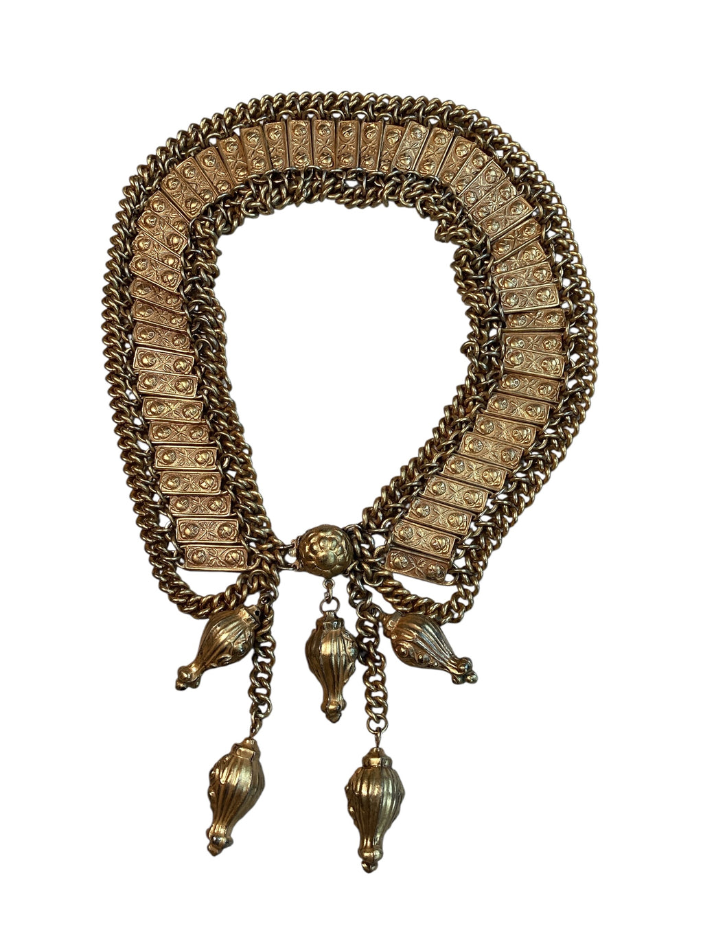 Victorian Revival Collar Necklace 800 Silver