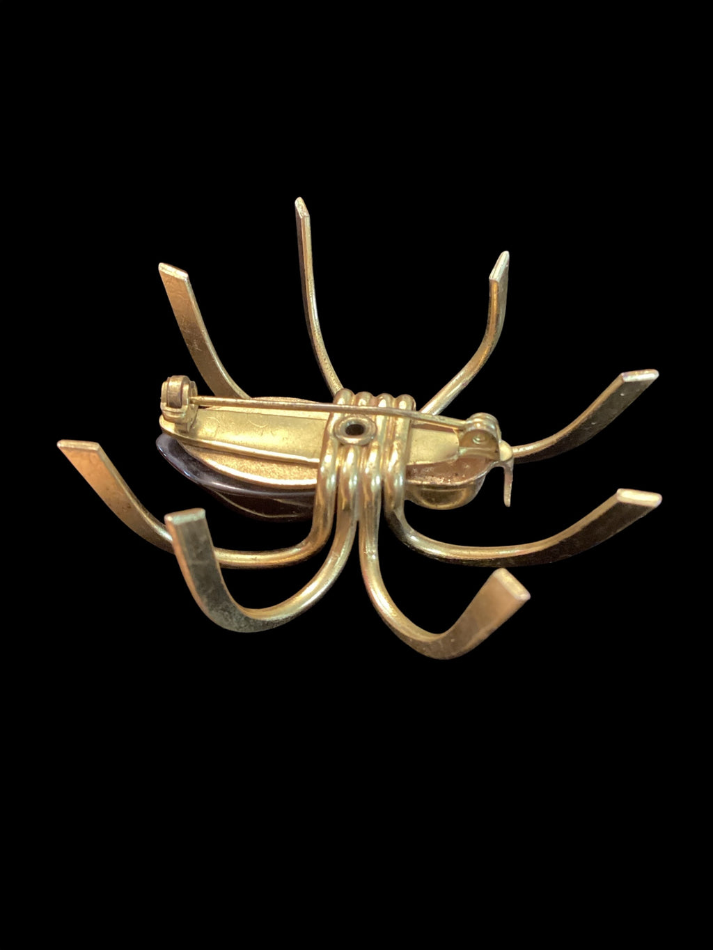 Circa 1930s-40s Art Deco Bakelite Spider Brooch Pin