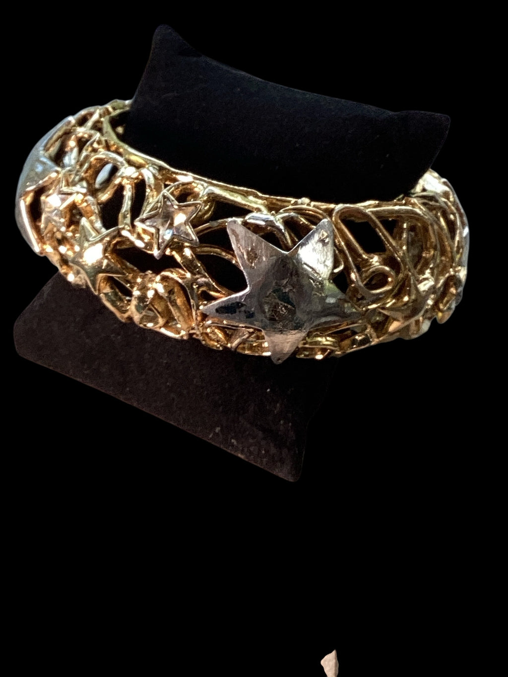 Vintage YSL Yves Saint Laurent Star Cuff Gold Bracelet Rive Gauche 1980s
Runway 160g