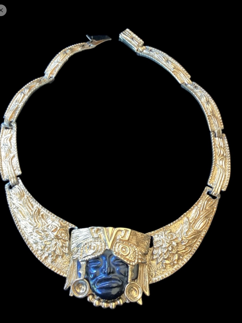 Circa 1960 Salvador Teran Mayan Gold Collection
Collar Necklace