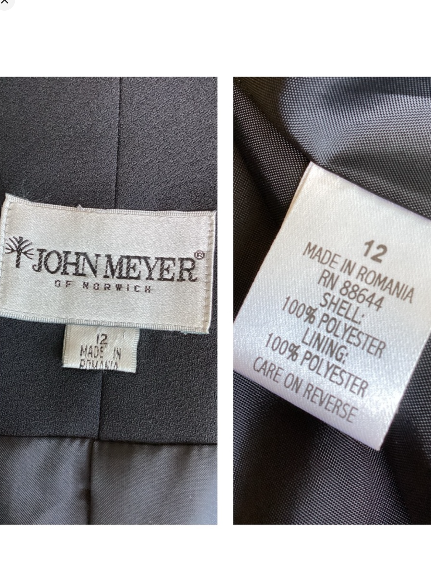 1980’s John Meyer of Norwich Black Party
Jacket with Beaded Belt