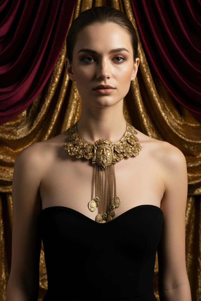 RARE GUCCI 2020 HUGE Hercules Collar Necklace
