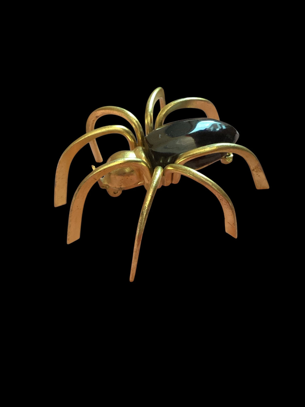 Circa 1930s-40s Art Deco Bakelite Spider Brooch Pin