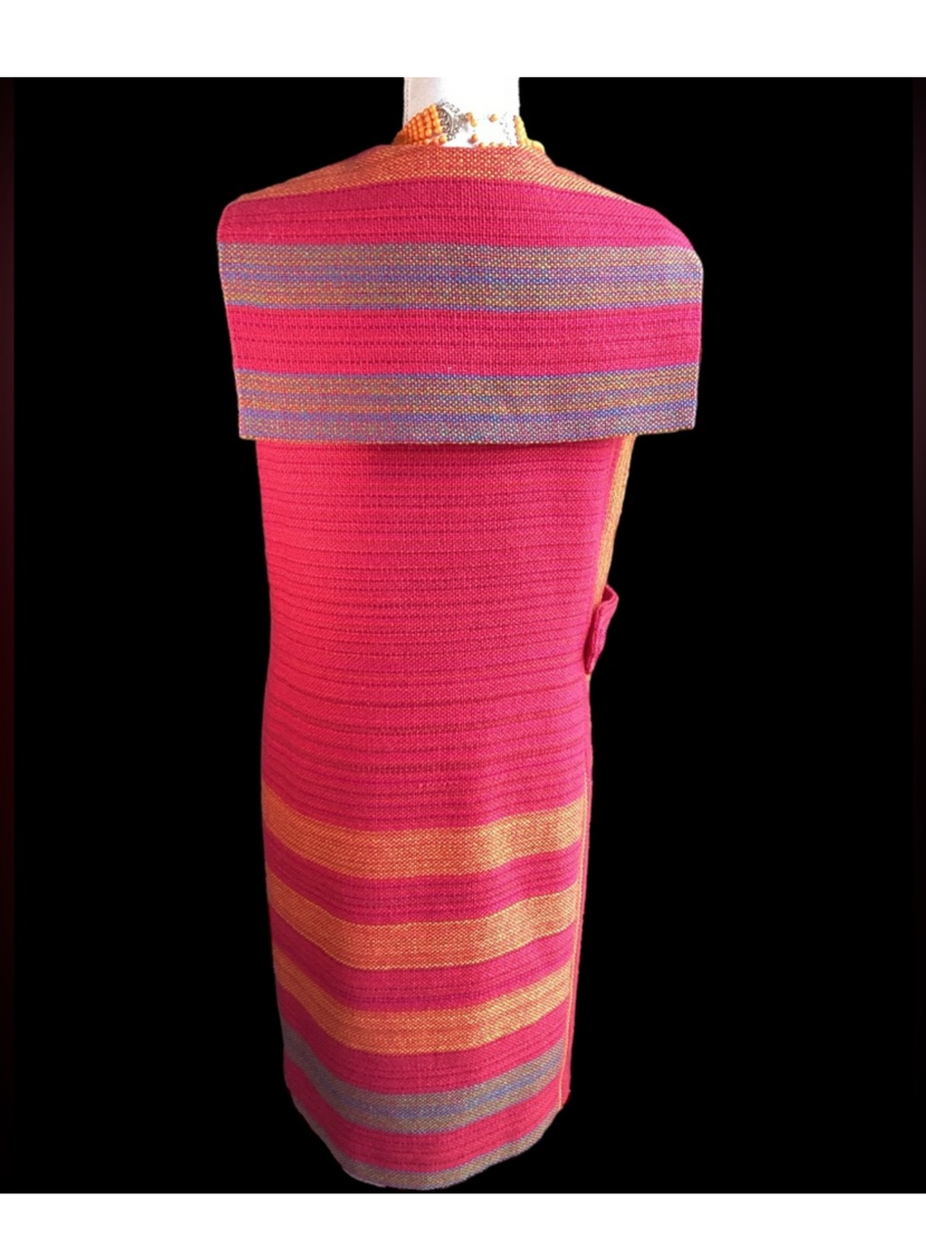 1960's Wool Tweed Magenta
Sleeveless Dress