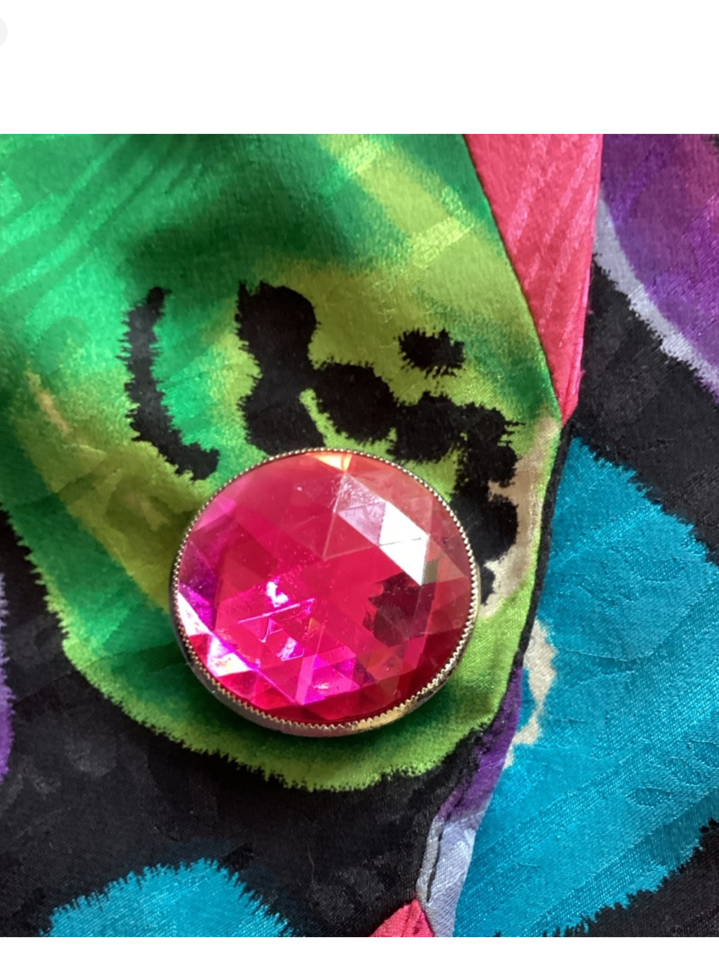 1980's Silk Abstract Floral Blazer